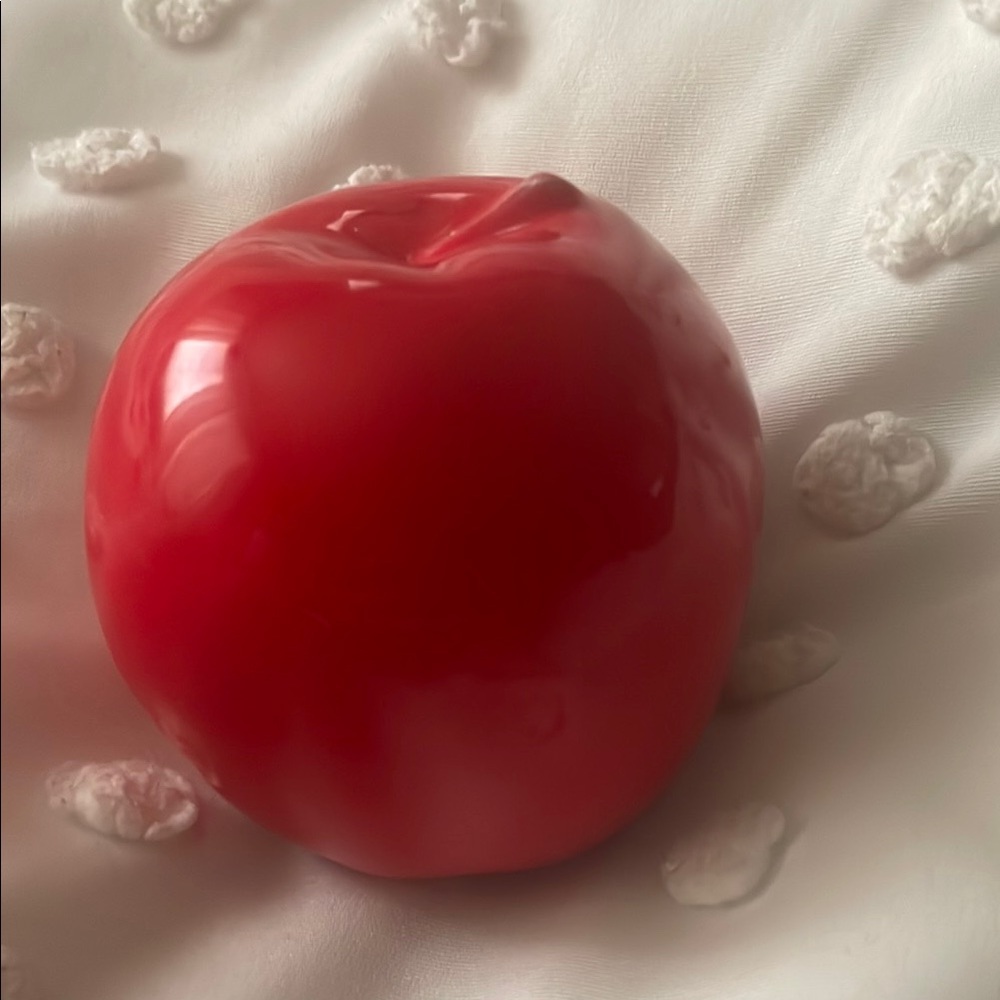 Red Ceramic Apple Home Accent
